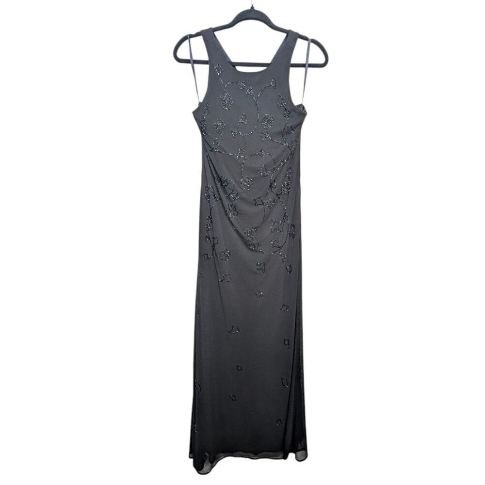 Patra Vintage Full Length Sleeveless Sequin Dress